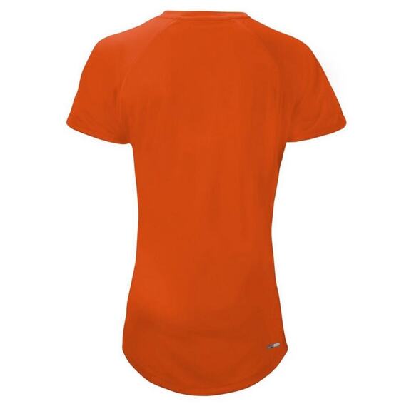 Mizuno Orange Short Sleeve V-Neck shirt Size Large - Picture 2 of 8